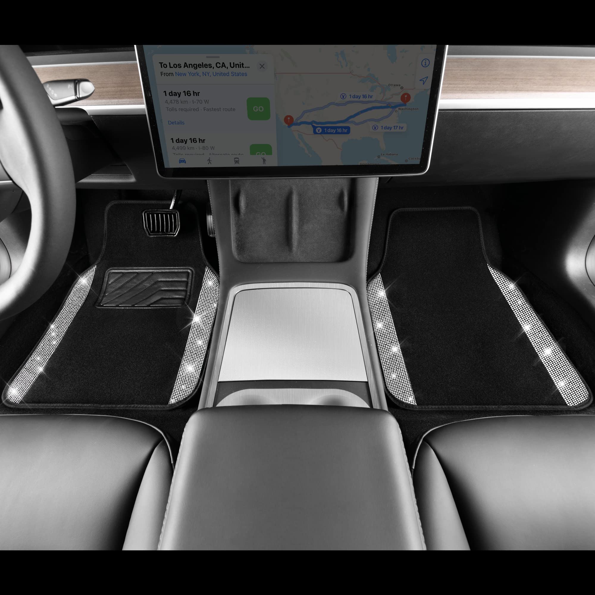 CAR PASS rear mats complement the front for full coverage.
