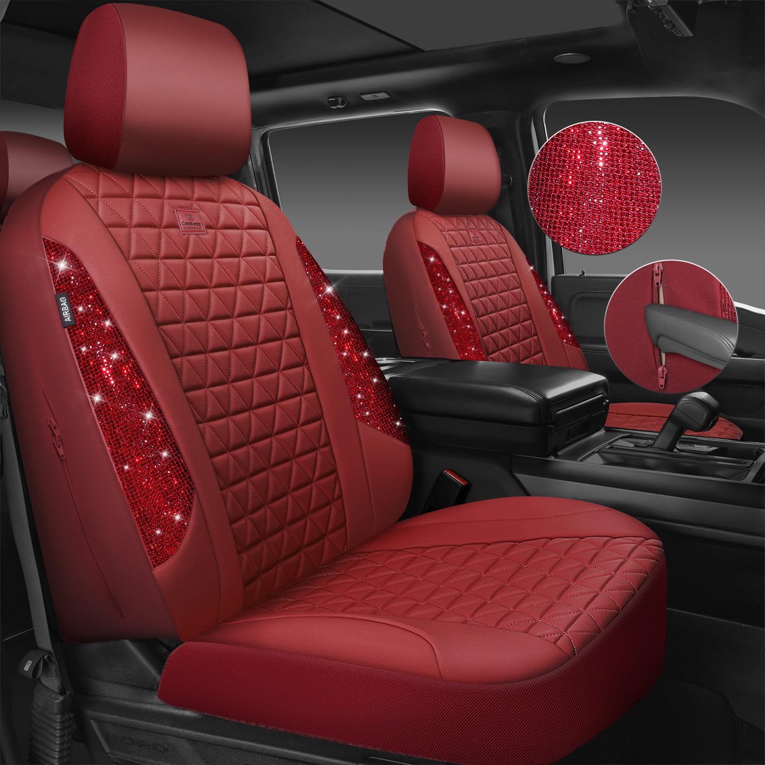 CAR PASS removable headrest cover allows simple cleaning and maintenance.