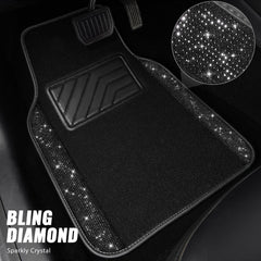 CAR PASS rhinestone mats side view showcasing comfort and interior style