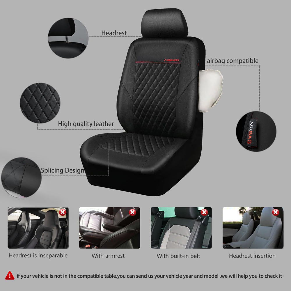 CAR PASS rhomboid grain texture improves breathability and comfort during drives.