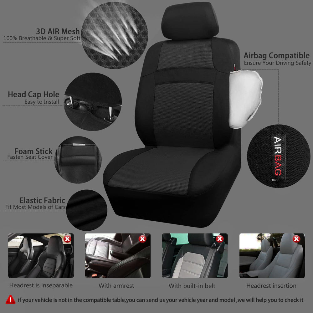 CAR PASS airbag-compatible stitching detail for safety-conscious design