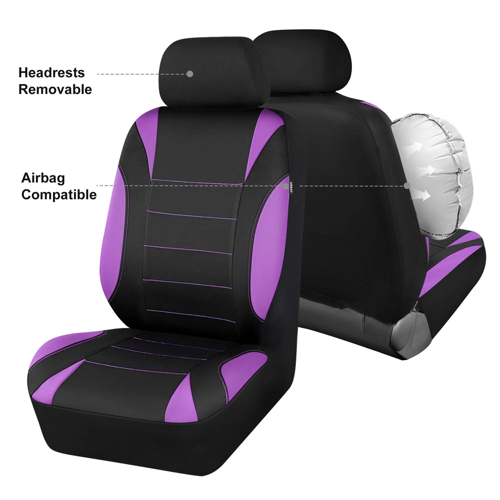CAR PASS waterproof neoprene resists sweat, stains, and pet hair.