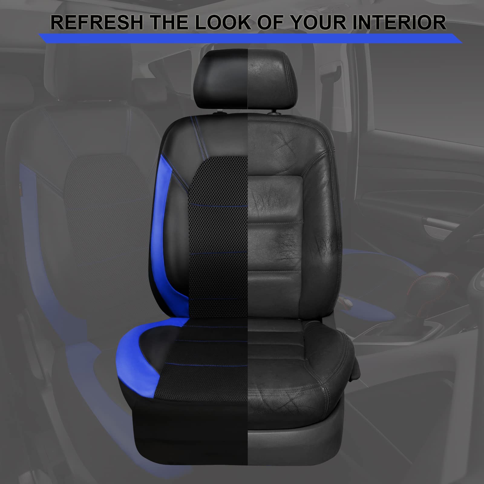 CAR PASS headrest cover 04 sporty look and easy cleaning