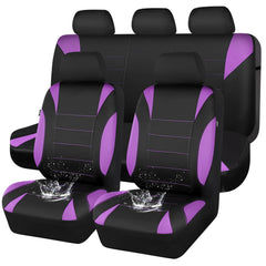 CAR PASS neoprene seat covers in waterproof fabric protect seats during rainy commutes.