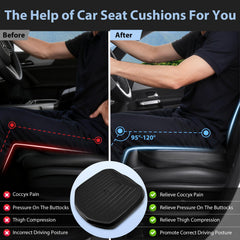 CAR PASS anti-slip bottom keeps cushion secure during turns and stops.