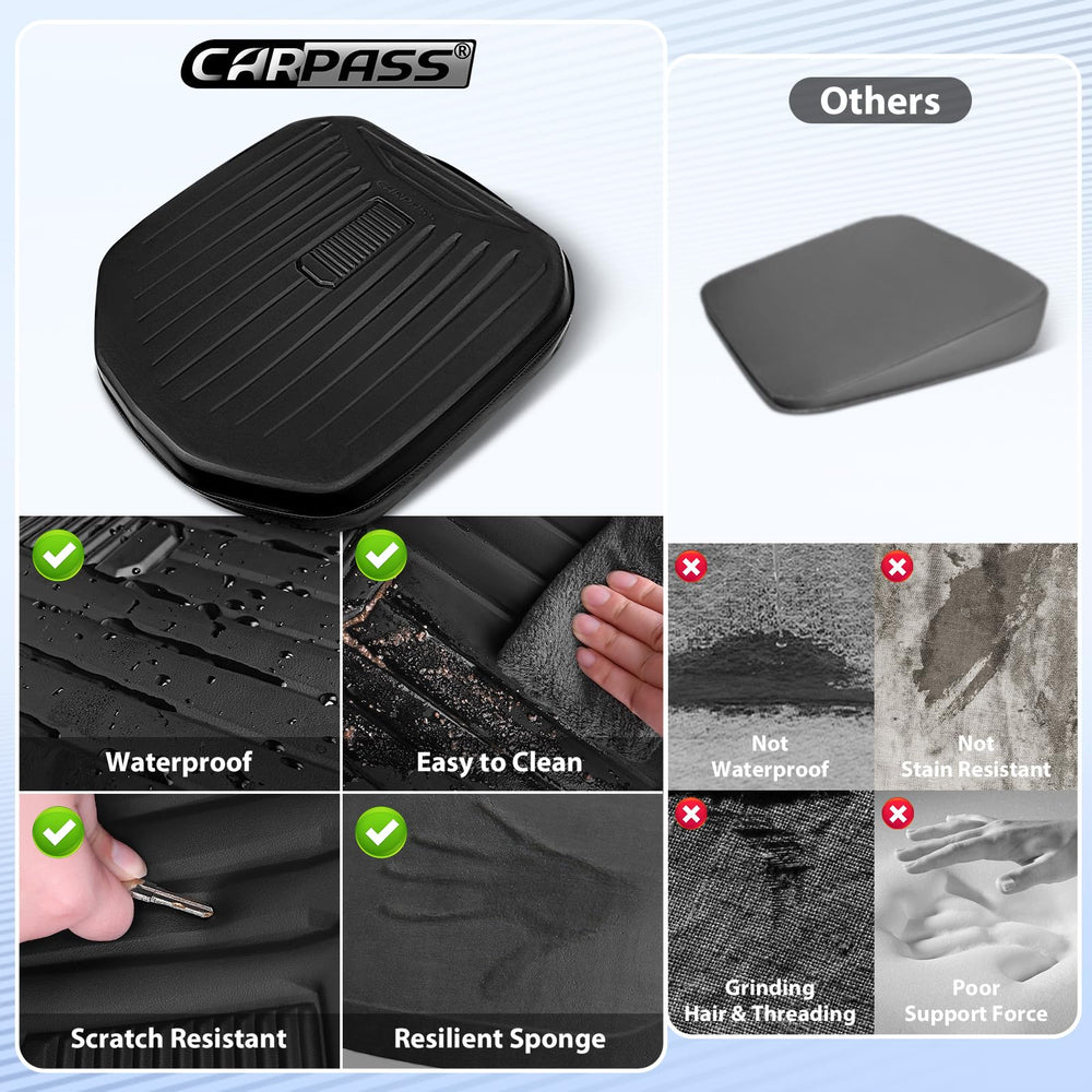 CAR PASS detachable zipper enables easy cleaning and sponge replacement.