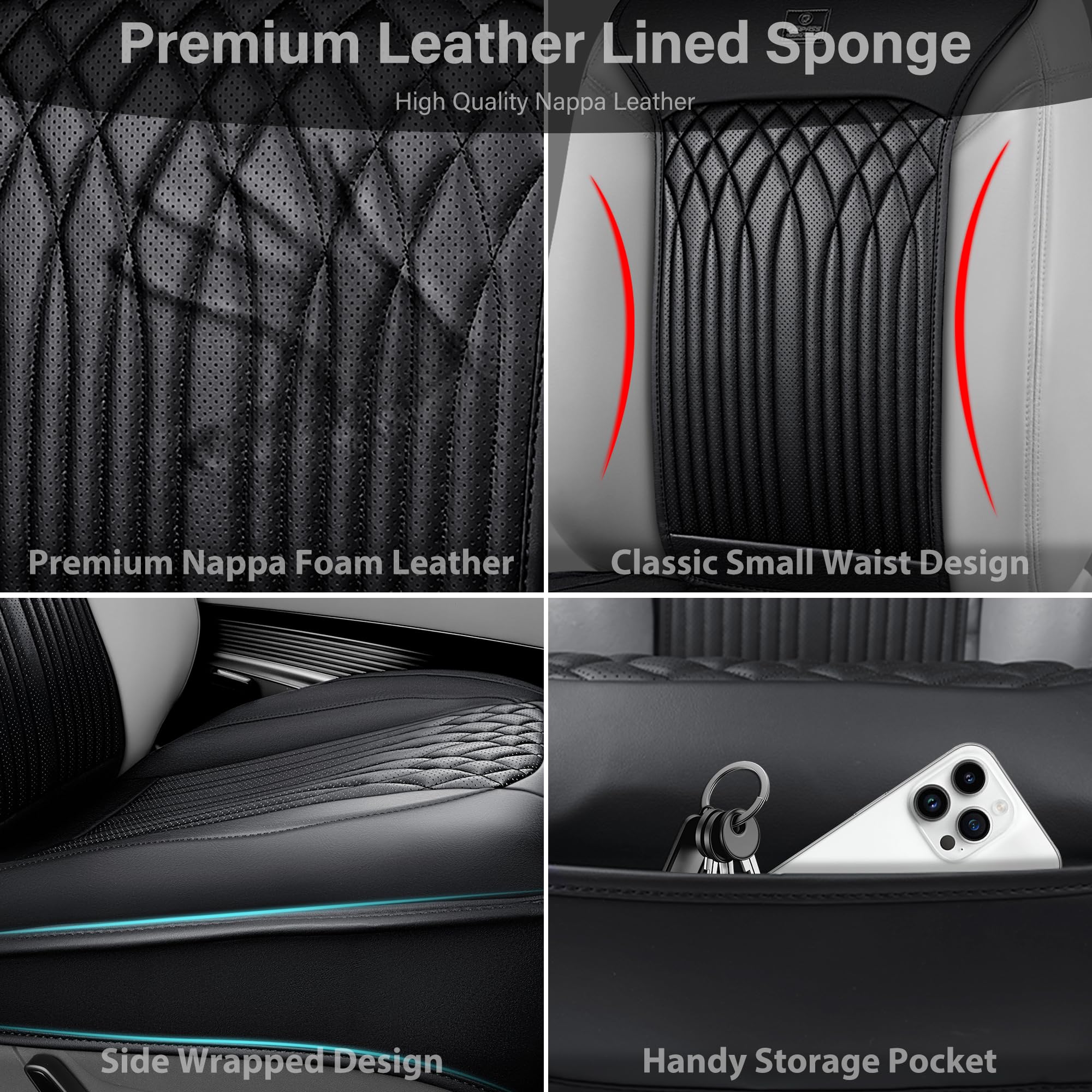 CAR PASS waterproof surface cleans quickly after spills and messes.