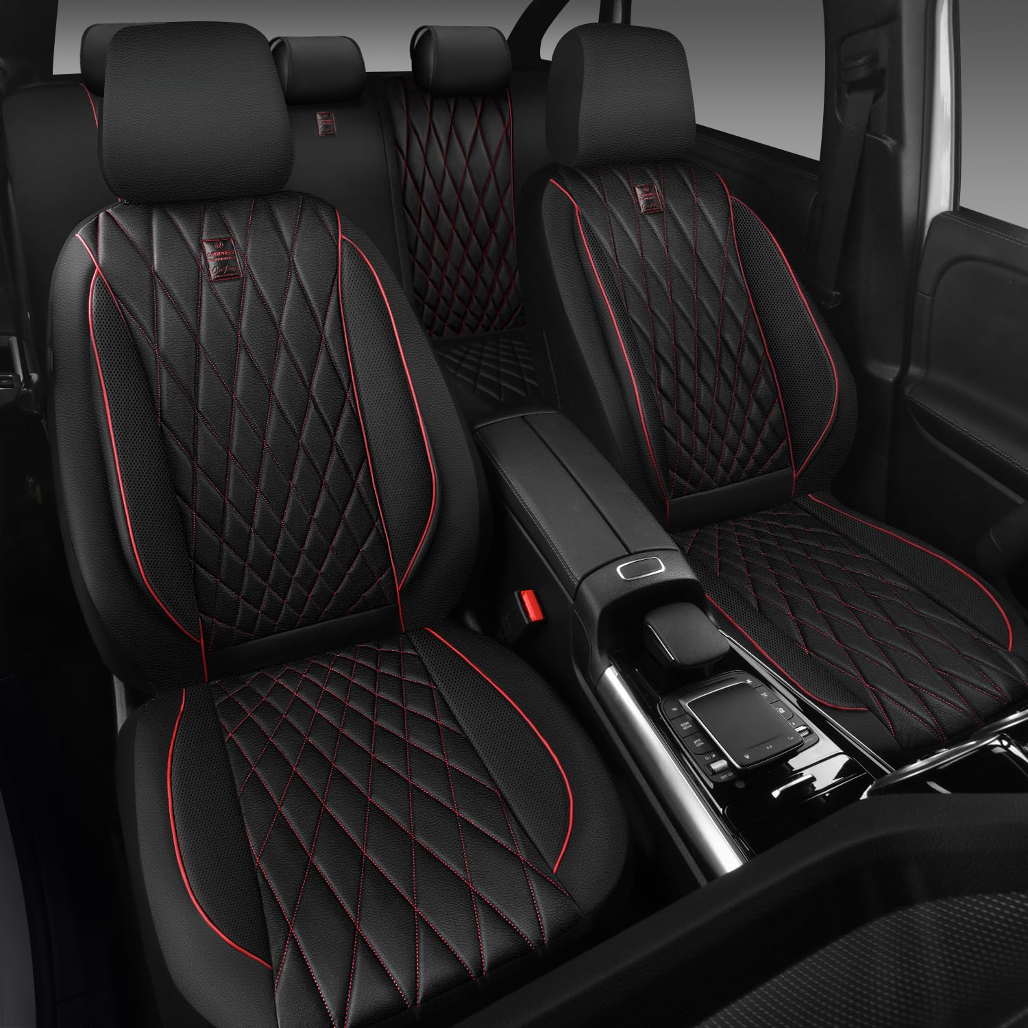 CAR PASS separate headrest covers enabling easy adjustment and added comfort