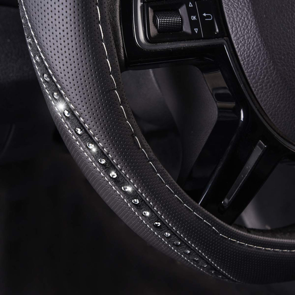 CAR PASS silver diamond rhinestones sparkle to elevate your car interior