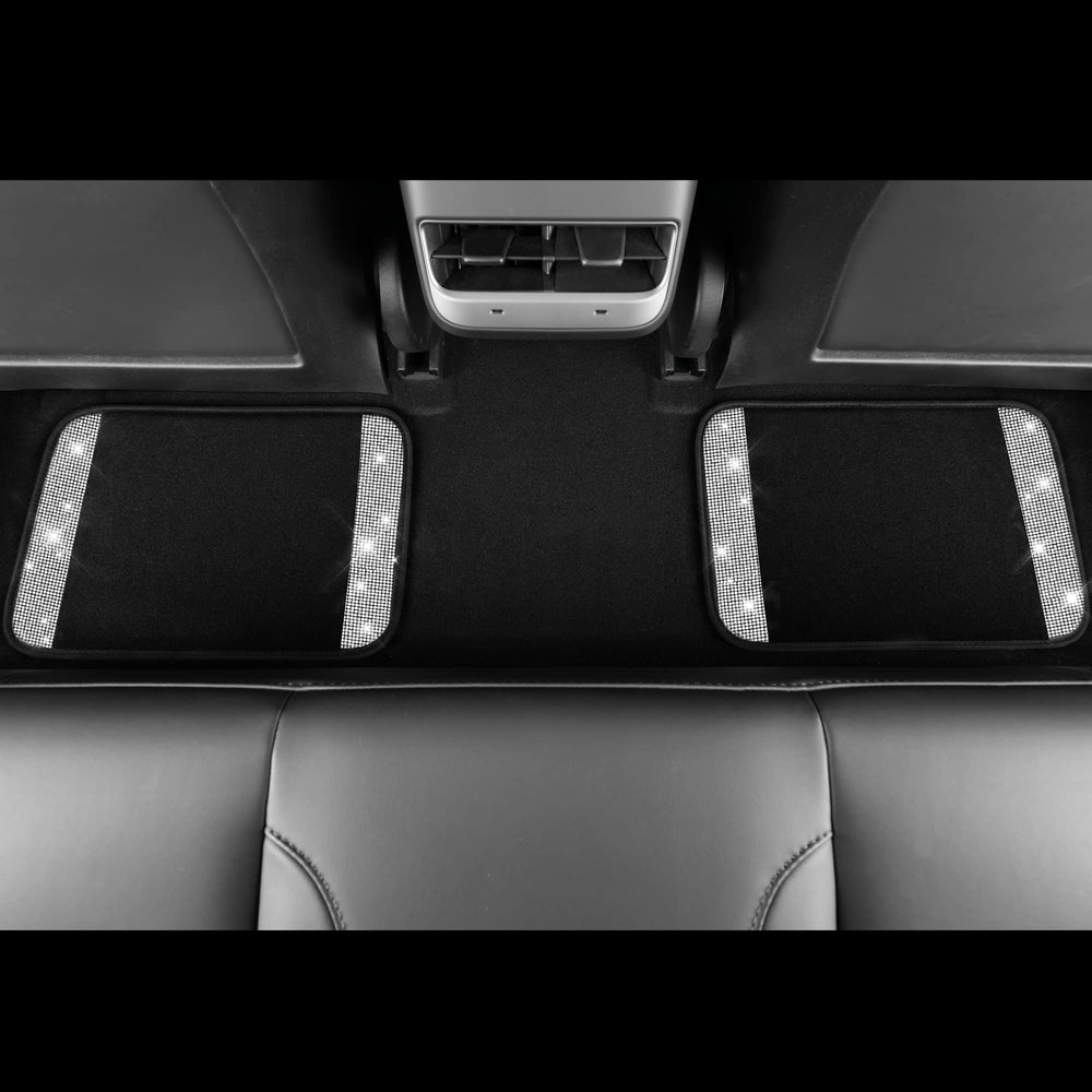 CAR PASS glittery accents add shine while protecting the vehicle floor.