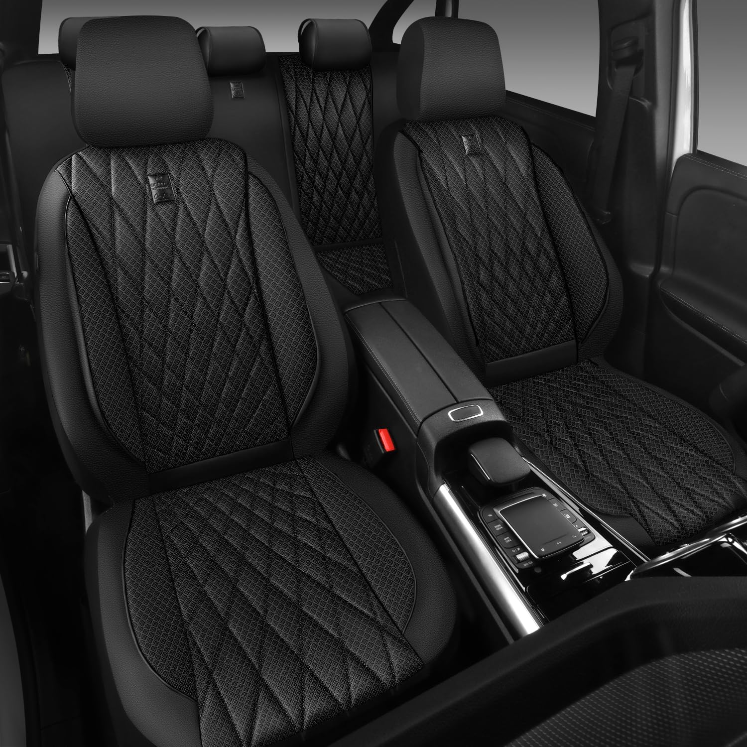 CAR PASS Spill-resistant fabric helps protect seats from daily messes