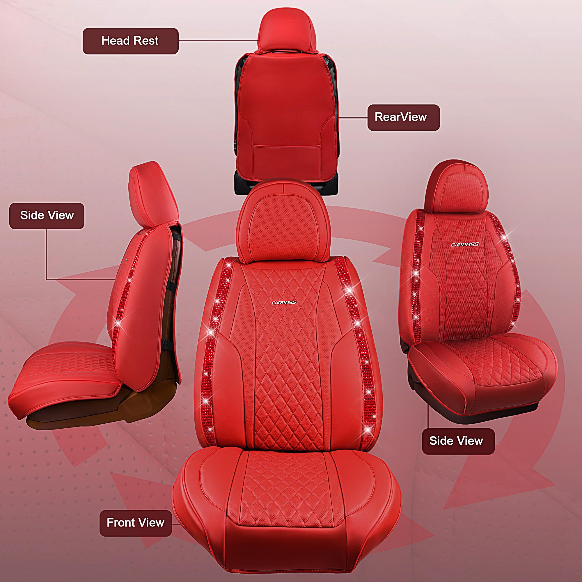 CAR PASS back storage pocket on front seats keeps essentials handy