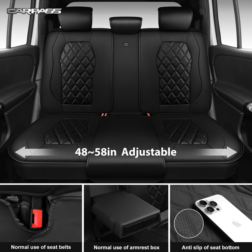 CAR PASS convenient storage pockets help organize small items.