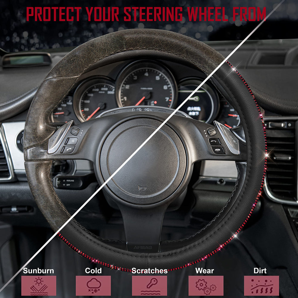 CAR PASS Rhinestones sparkle in daylight for standout car interior accents.
