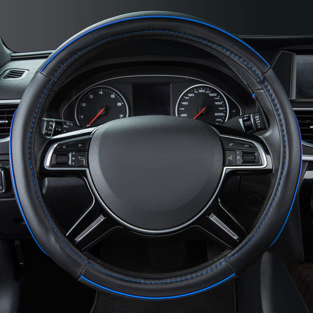 CAR PASS TPR inner grip with stylish stitching for comfortable driving.