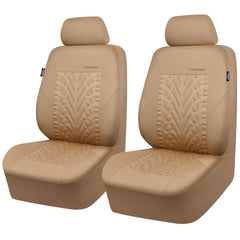 CAR PASS two-front-seat covers with 3D tyre print enhances interior style