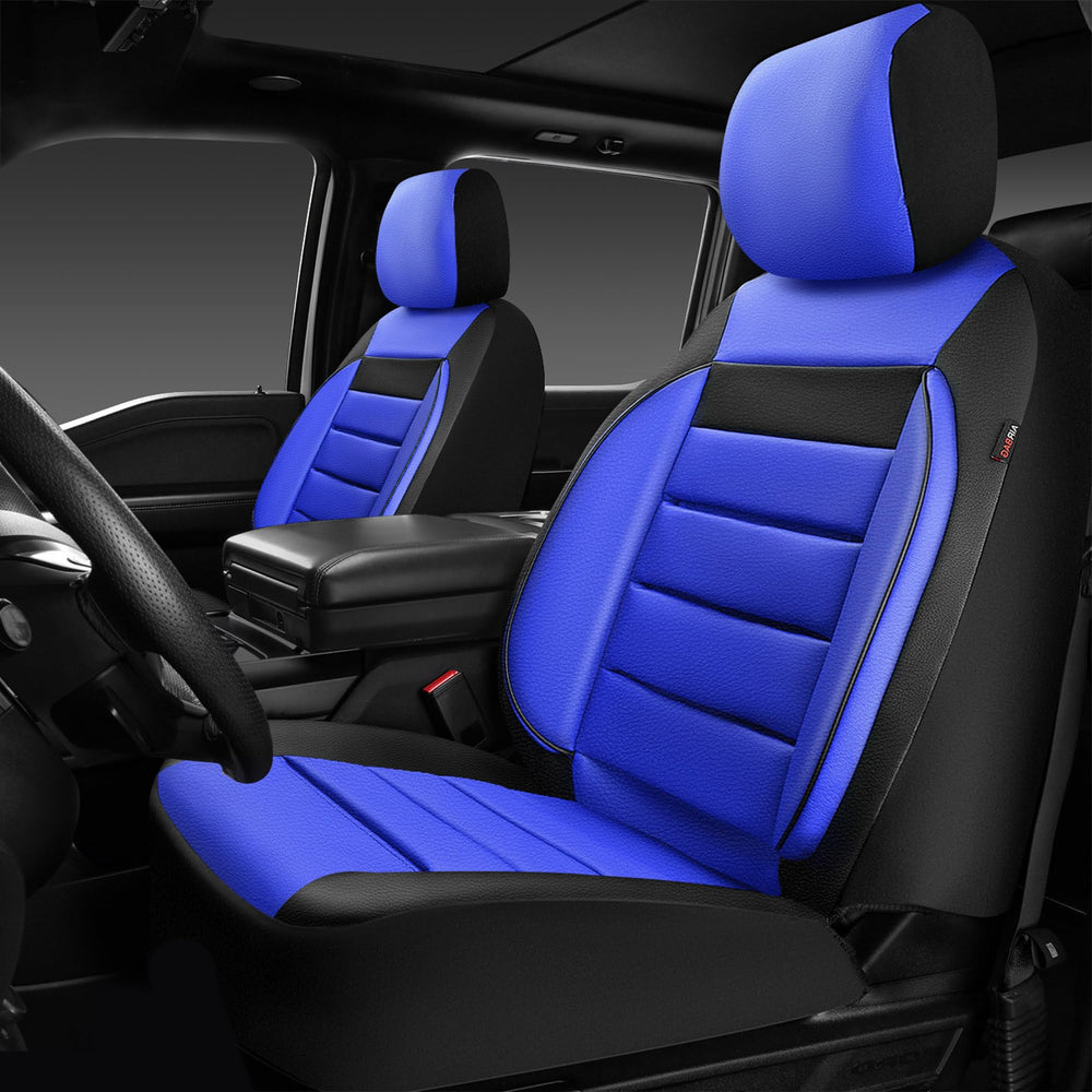 CAR PASS two-piece front seat covers for quick installation and cleaning.