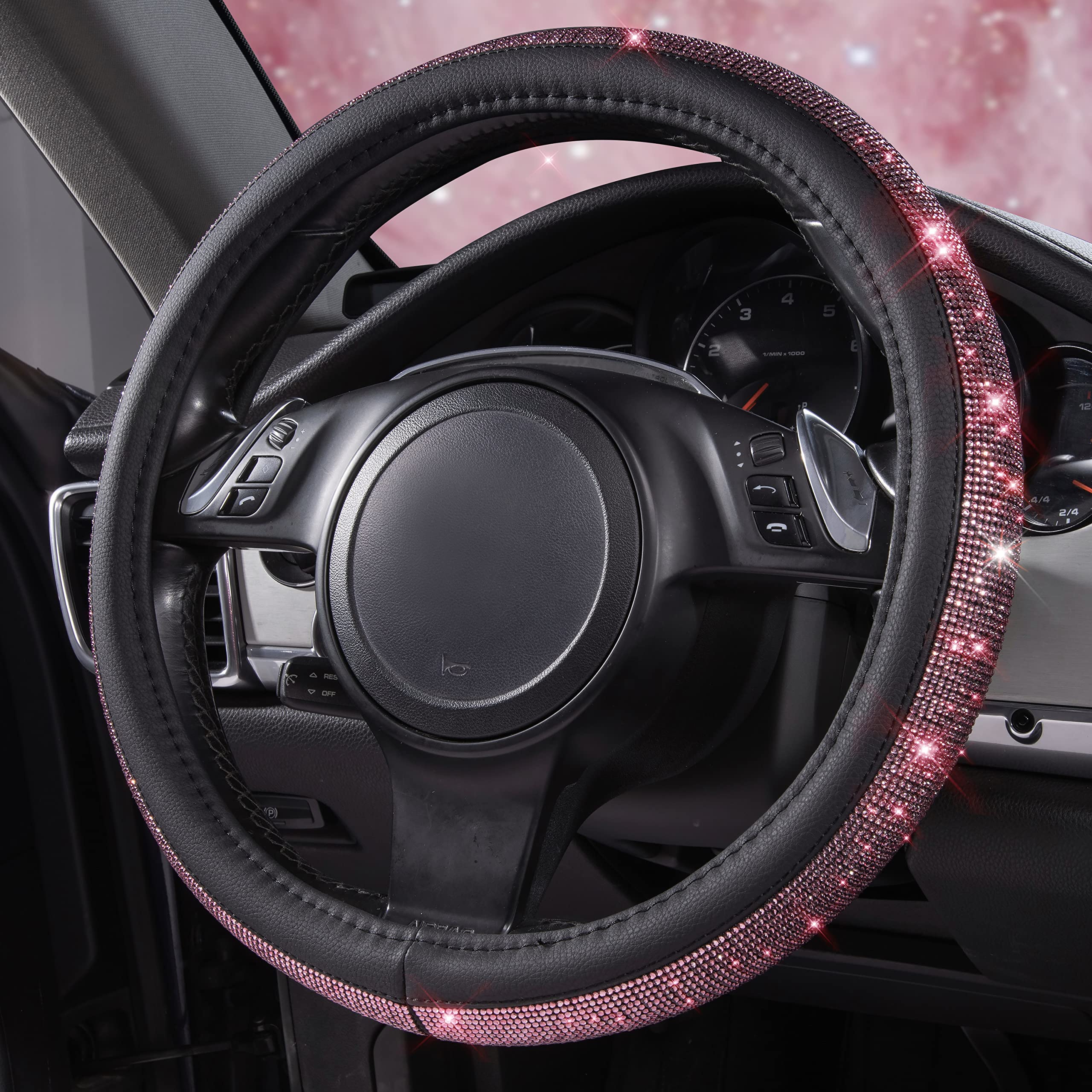CAR PASS universal fit suitable for 14.5-15 inch steering wheels