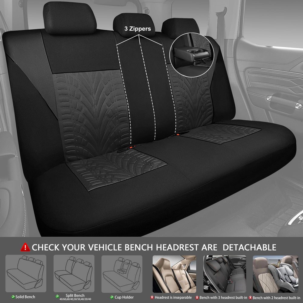 CAR PASS universal-fit seat covers fit most vehicles for quick refresh