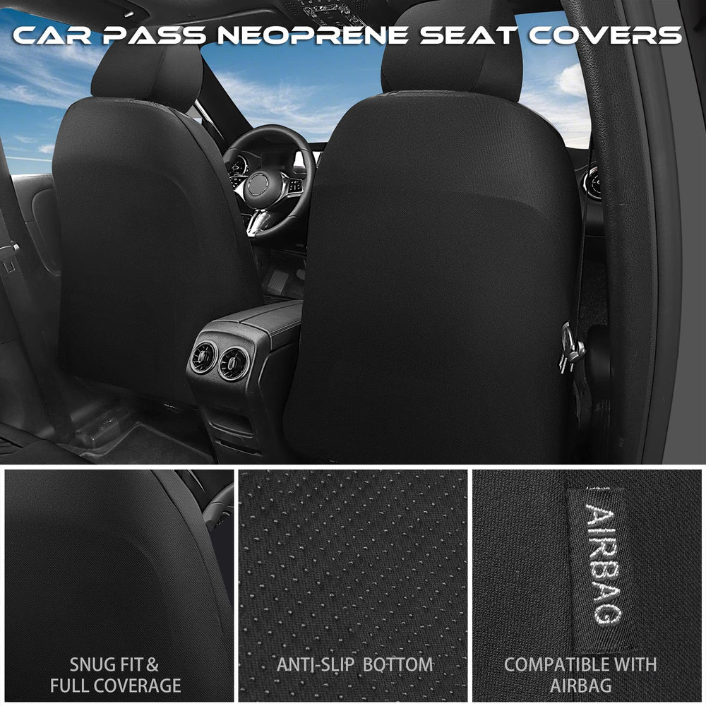 CAR PASS universal fit with elastic cords and hooks for easy install.