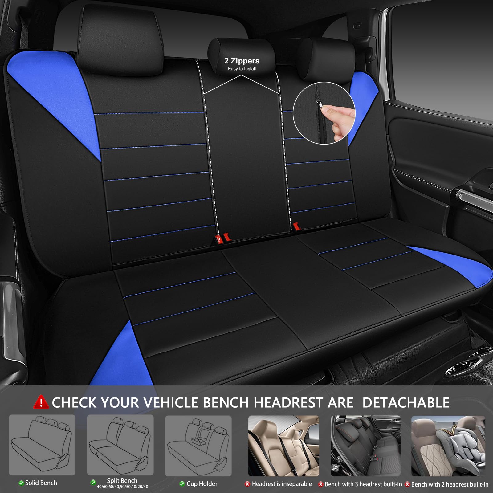 CAR PASS universal-fit elastic cords and hooks enable quick, secure installation