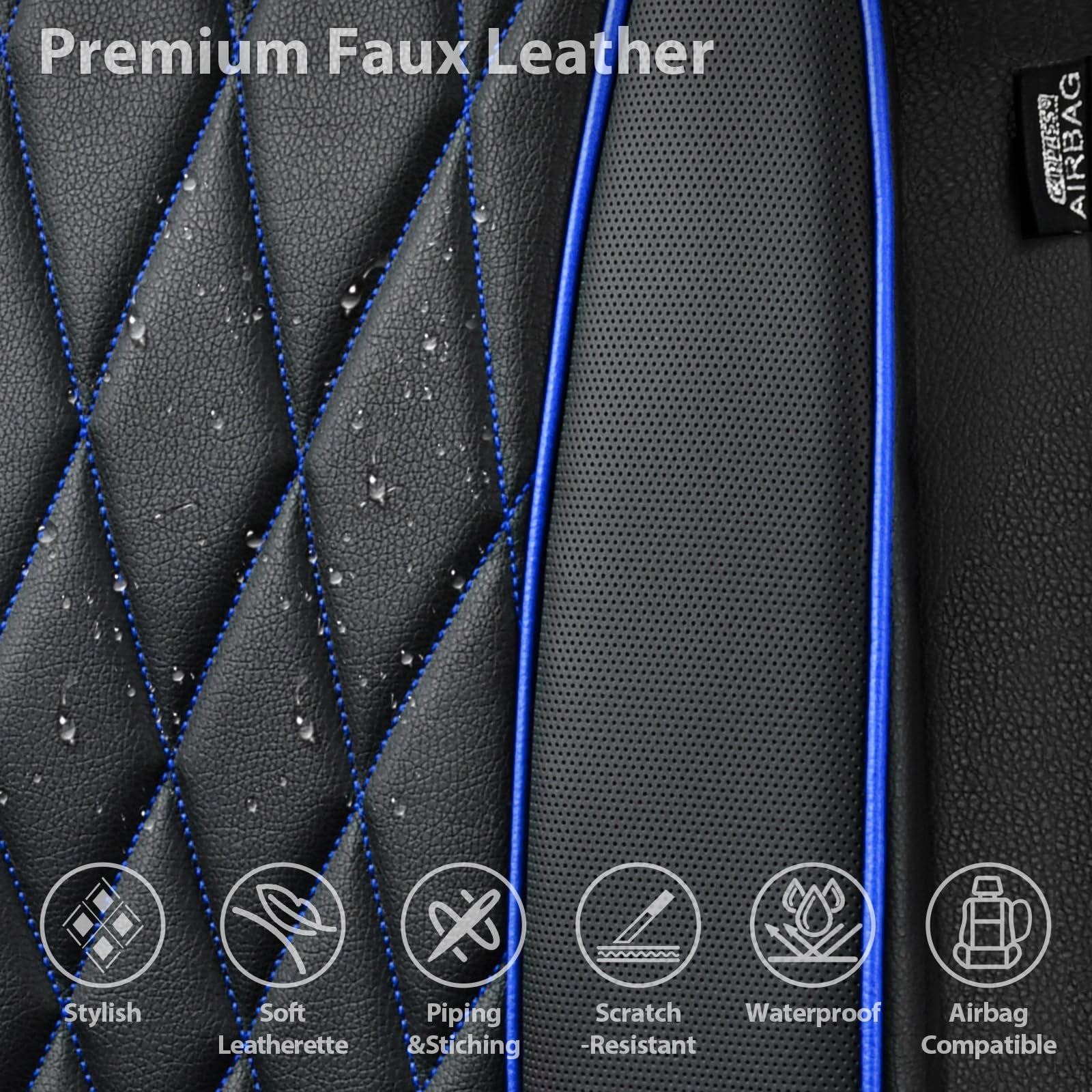 CAR PASS universal-fit front seat cover suits most SUVs, vans, and trucks