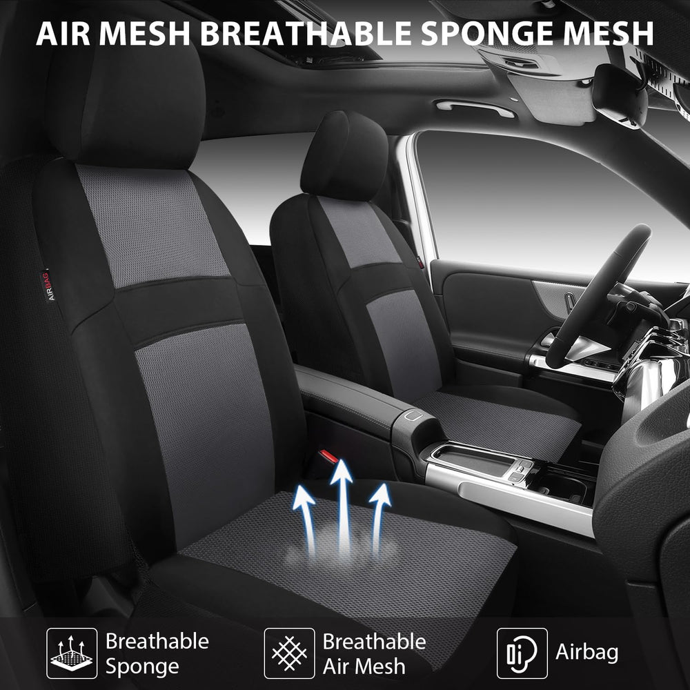 CAR PASS universal-fit front seat cover works for SUVs, vans, sedans, and trucks.