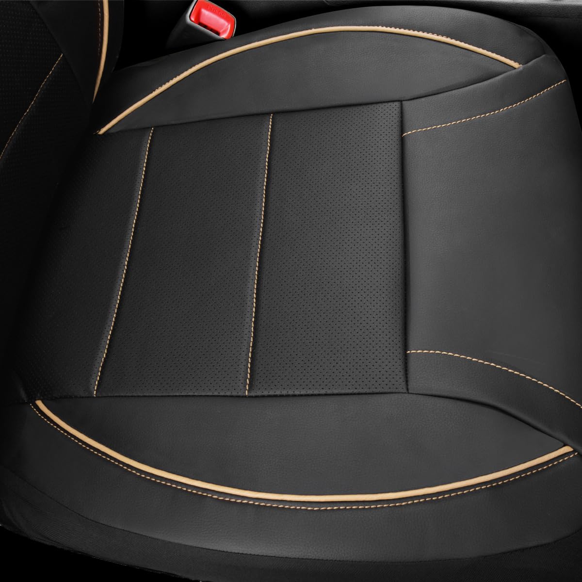 CAR PASS seat cover compatible with split bench and cup holders