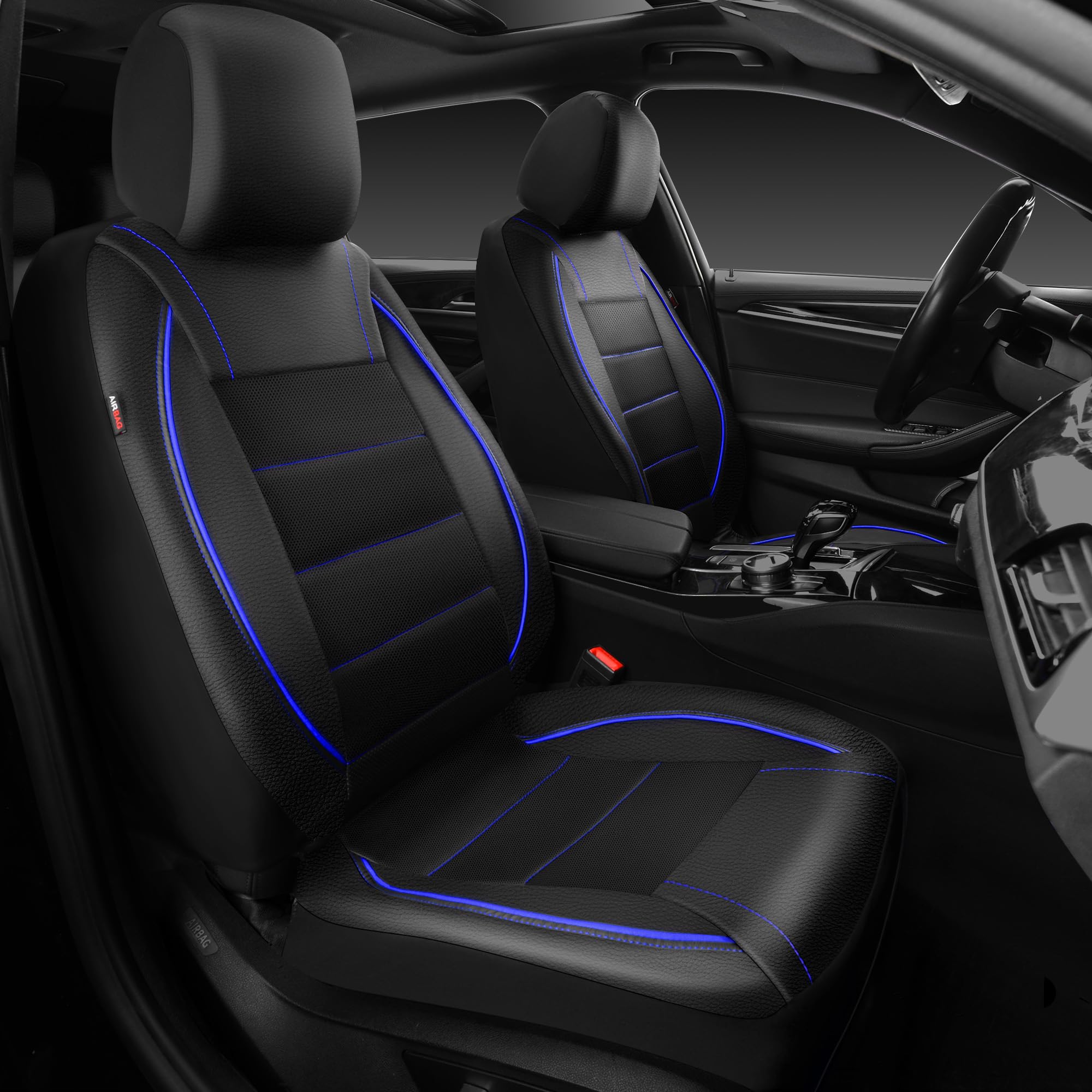 CAR PASS universal-fit seat covers for front seats protect and refresh the cabin