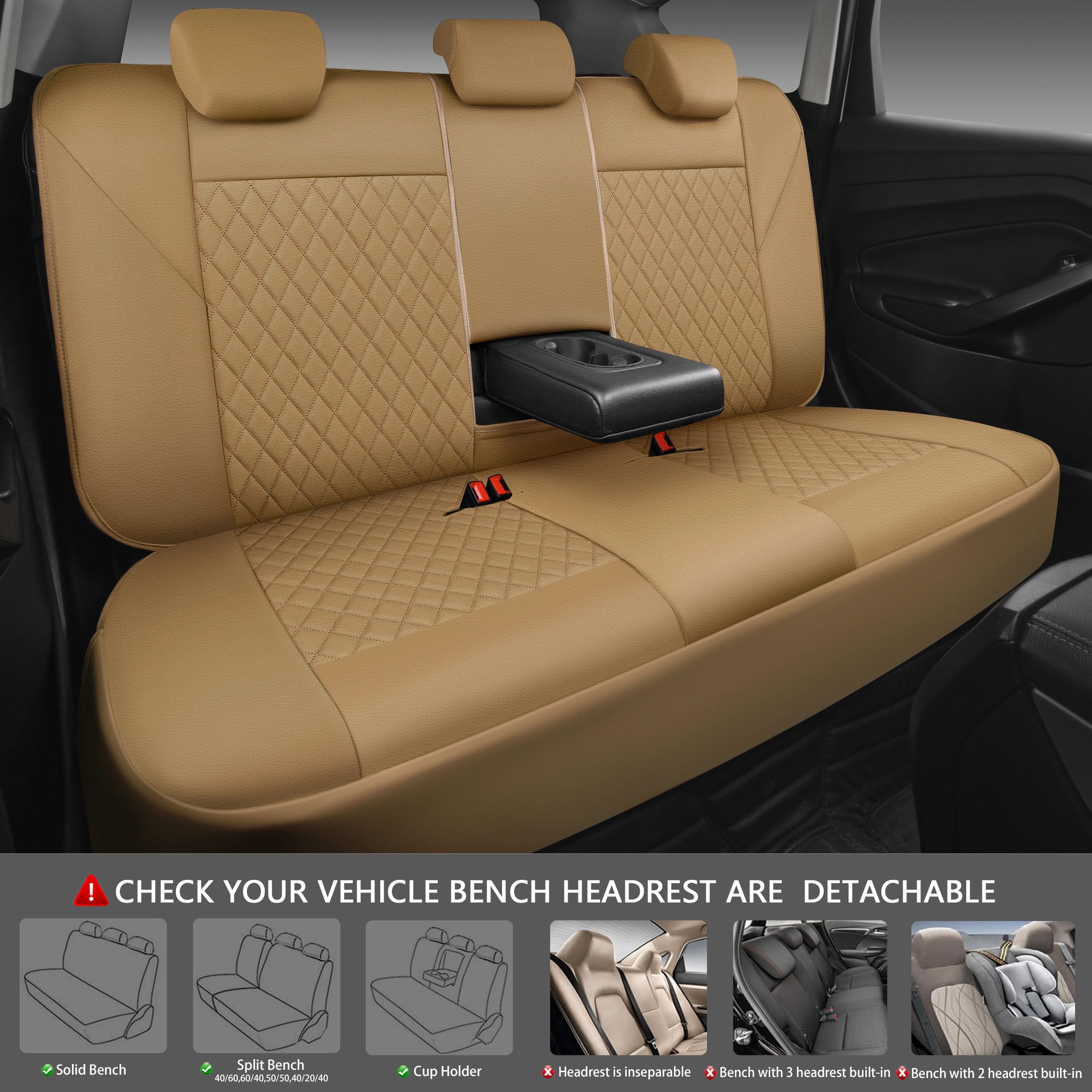 CAR PASS universal-fit seat covers for most cars, trucks, and SUVs