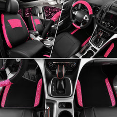 CAR PASS pink lace rear seat cover adds elegance and guard against spills