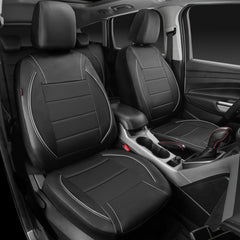 CAR PASS seat cover side view showing snug fit and clean lines.