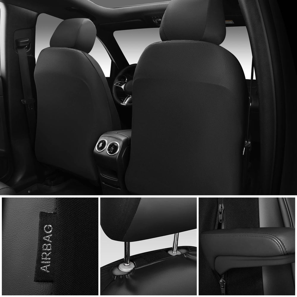 CAR PASS waterproof faux leather surface protects seats from spills and stains