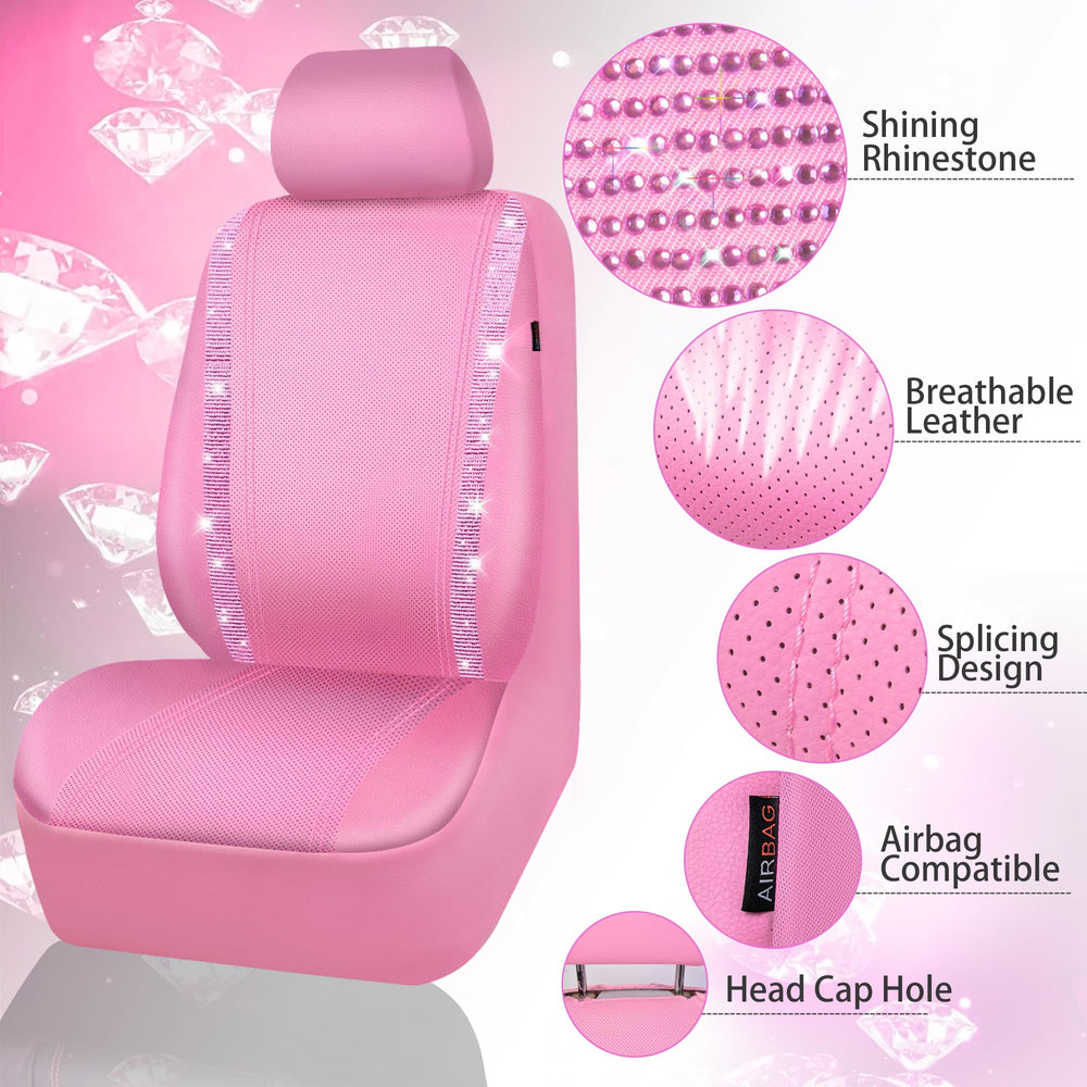 CAR PASS Waterproof faux leather seat cover protects your upholstery.
