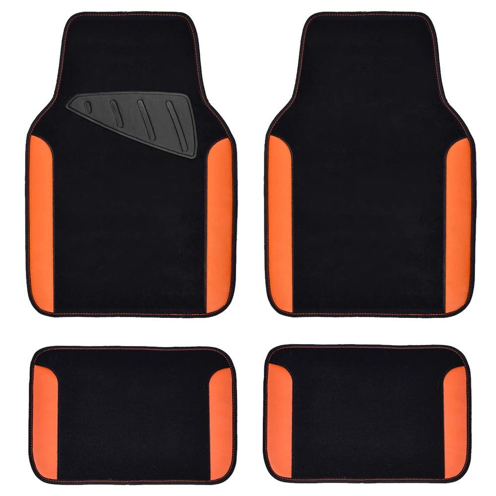 CAR PASS waterproof floor mat front left with heel pad for secure grip