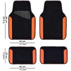 CAR PASS waterproof floor mat front right with leather-side detail