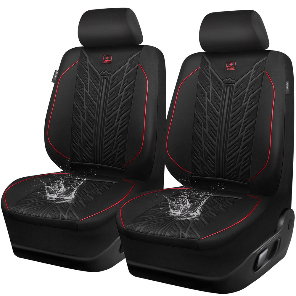 CAR PASS waterproof front-seat cover protects against spills and stains.