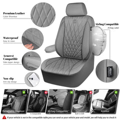 car-pass waterproof front seat cover protecting seats from spills