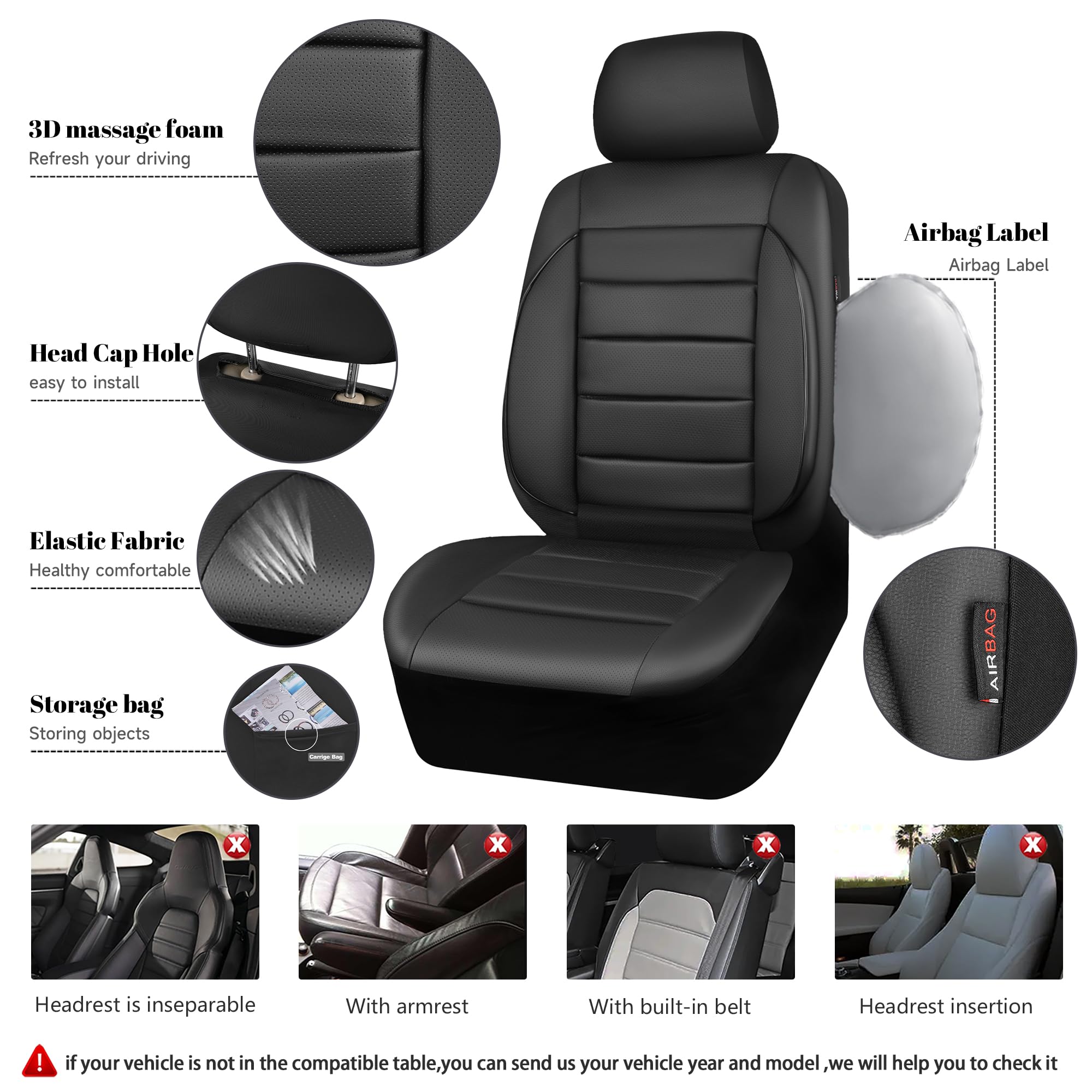 CAR PASS waterproof leather close-up highlights durable, water-resistant material.