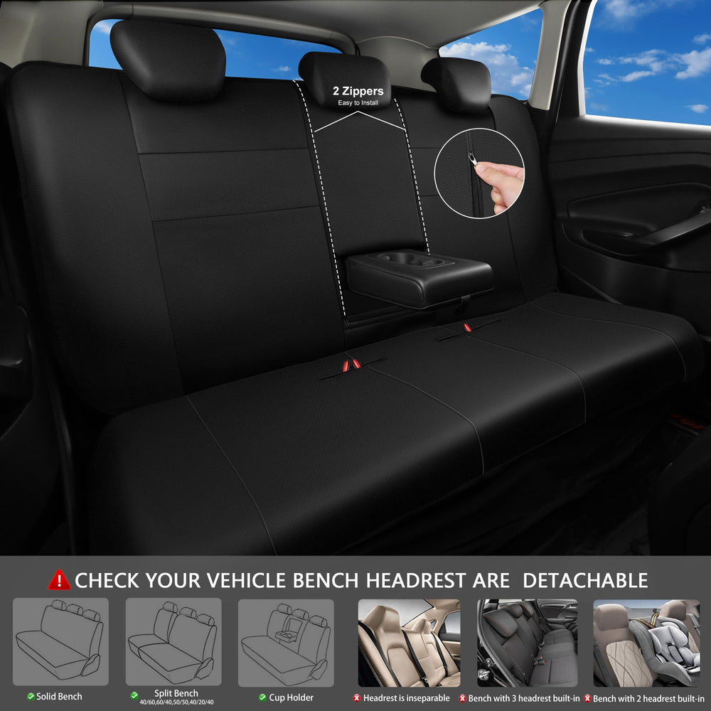 CAR PASS waterproof rear bench protector guards against spills.