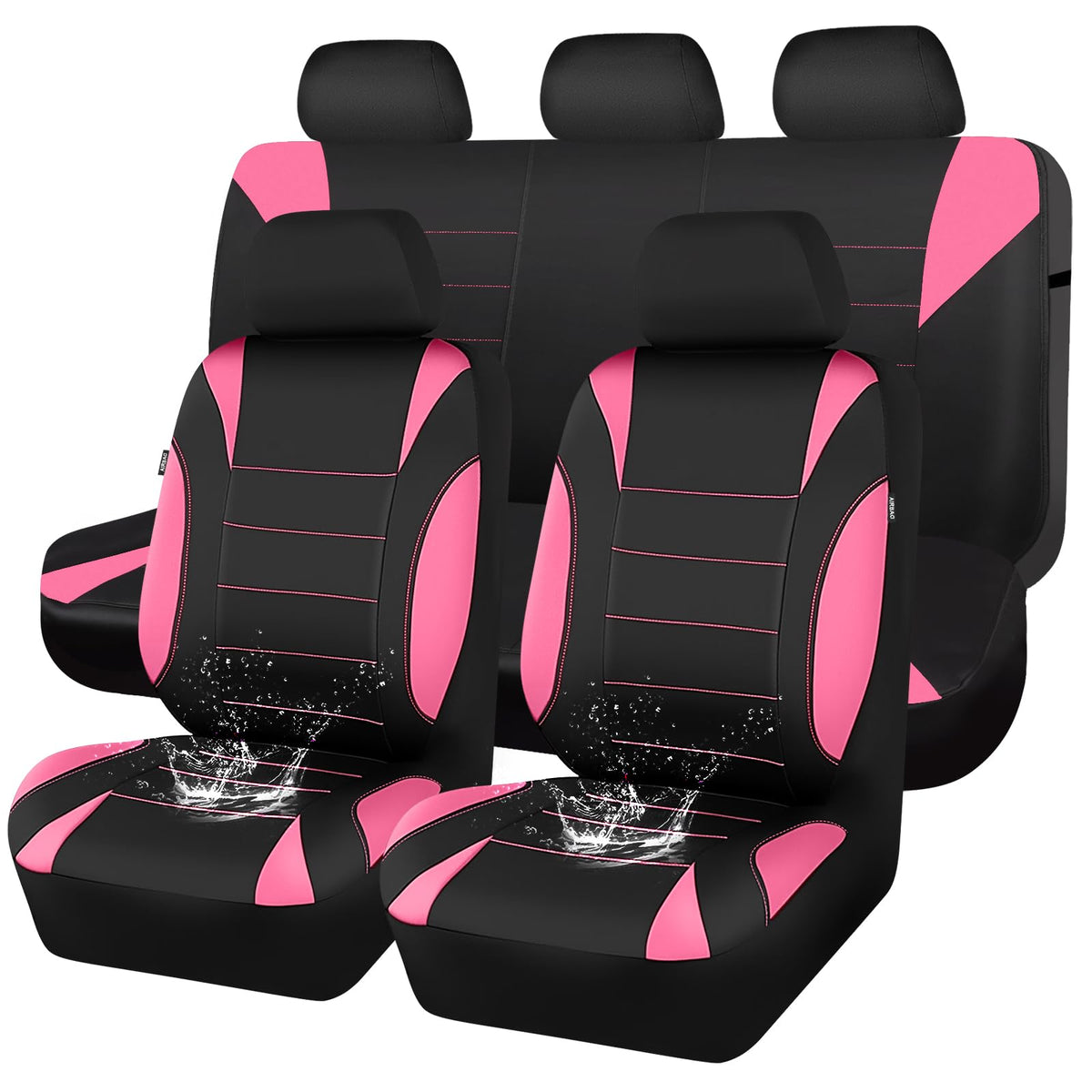 CAR PASS waterproof front-seat covers protect against spills and stains.