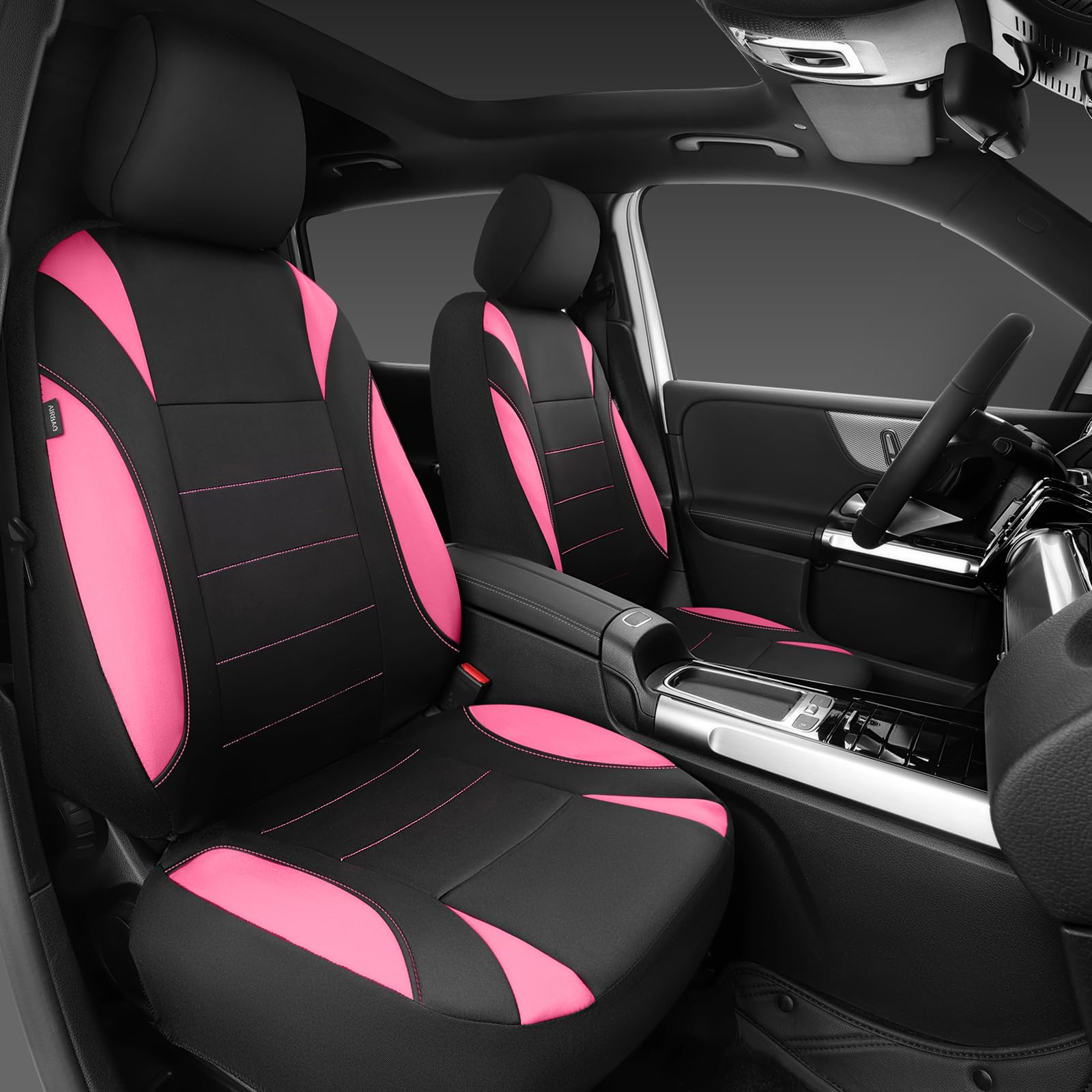 CAR PASS full-set rear-seat covers shield upholstery during family trips.