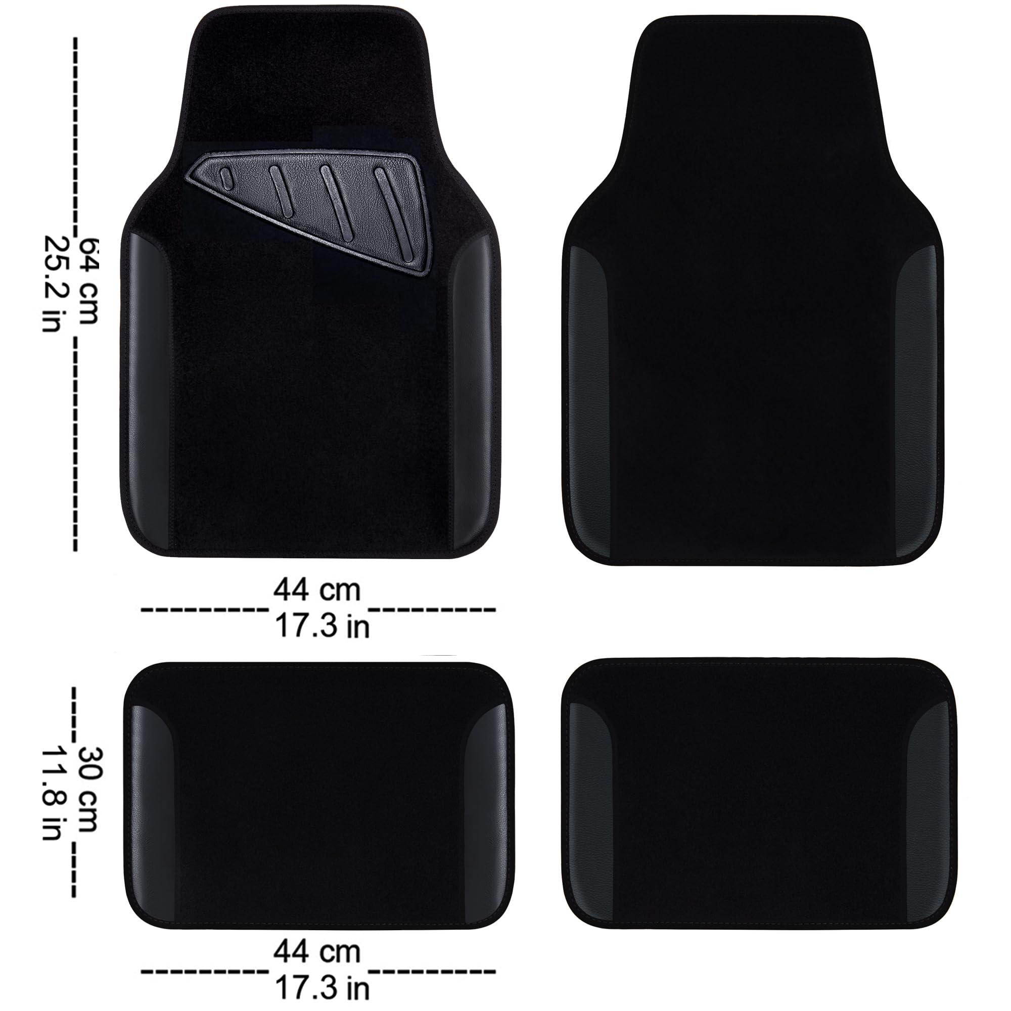 CAR PASS waterproof universal rear mats shielding cargo floor from dirt