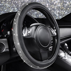 CAR PASS White Diamond crystal rhinestones closeup highlighting luxe style and shine
