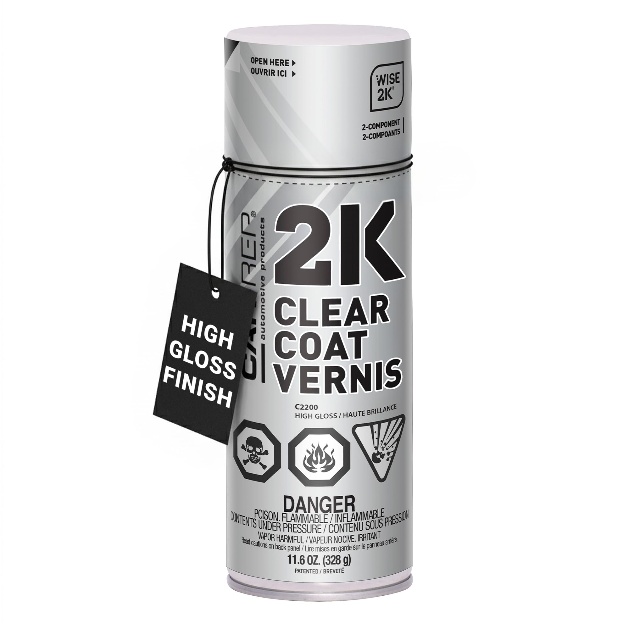CAR-REP 2K clear coat high-gloss finish on surface.