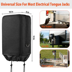 Caravista waterproof jack cover with UV protection shielding jack head from sun and moisture.