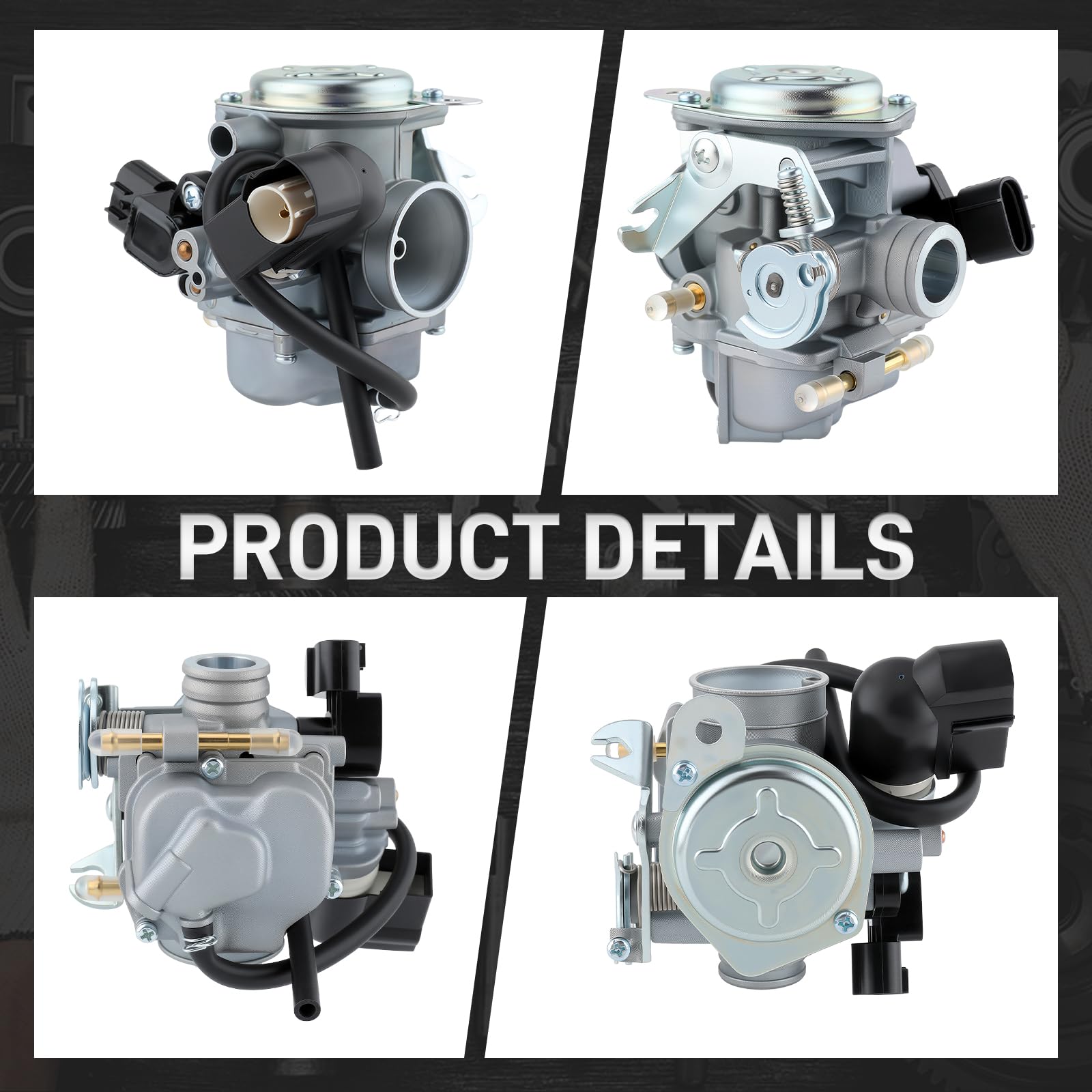 CARBBIA carburetor includes fuel filter to support cleaner fuel flow.