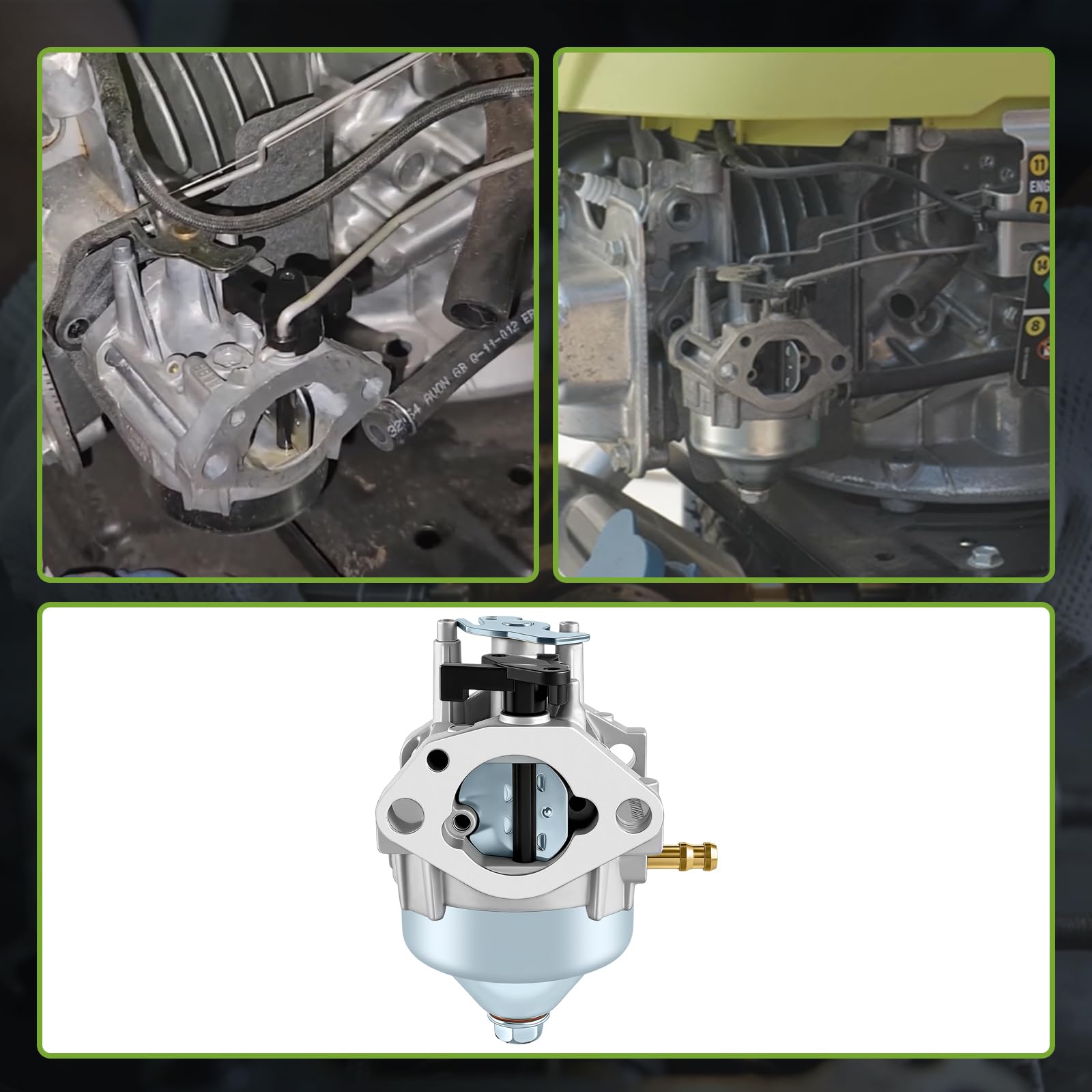 CARBBIA 16100-Z8B-911 fuel filter keeps contaminants out of the fuel line.
