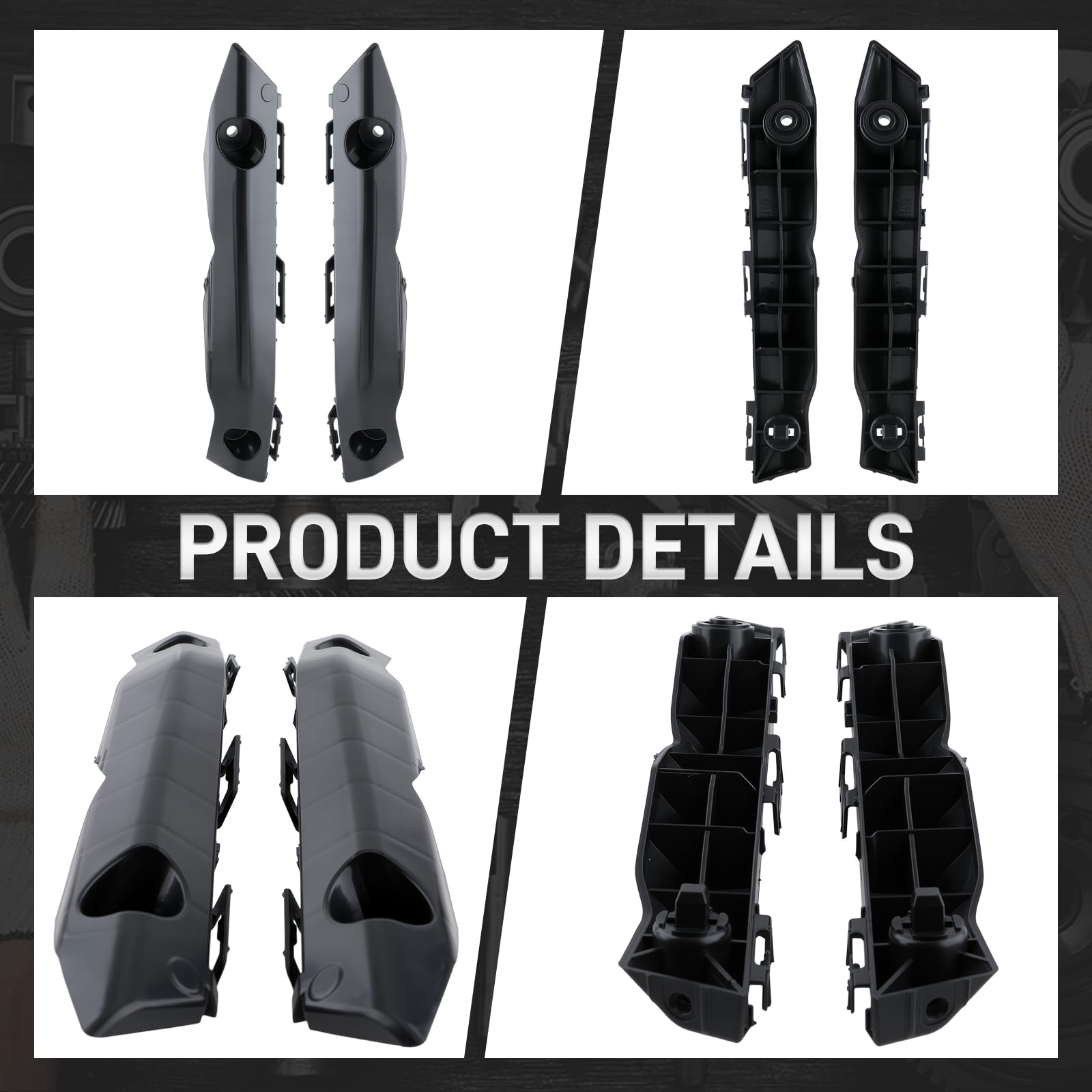 CARBBIA 52535-06190 bumper bracket package image demonstrates complete replacement set