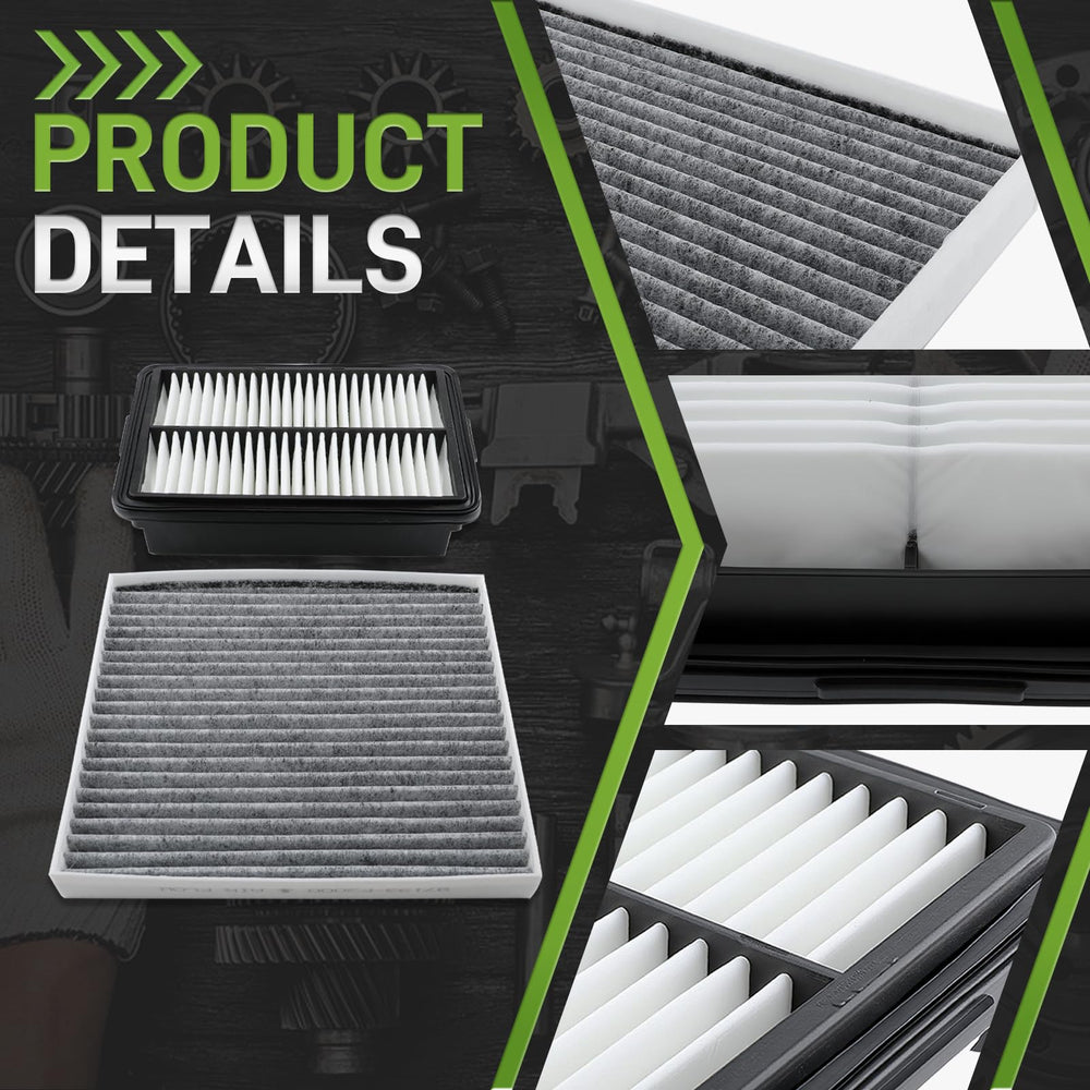 CARBBIA cabin air filter close-up with replacement numbers clearly visible